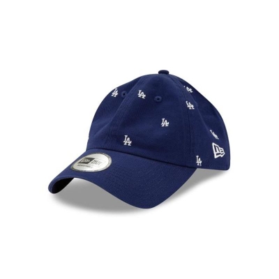 Sapca New Era Los Angeles Dodgers MLB All Over Logo Casual Classic Adjustable - Albastri